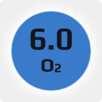 Кислород (О2) 6.0 (99,9999%) в баллоне 50л 200бар, ISO, соединение  G 3/4 (DIN 9) (Китай) (с баллоном)