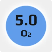 Кислород (О2) 5.0 (99,999%) в баллоне 50л 200бар, ISO, соединение  G3/4 (DIN 9) (Китай)